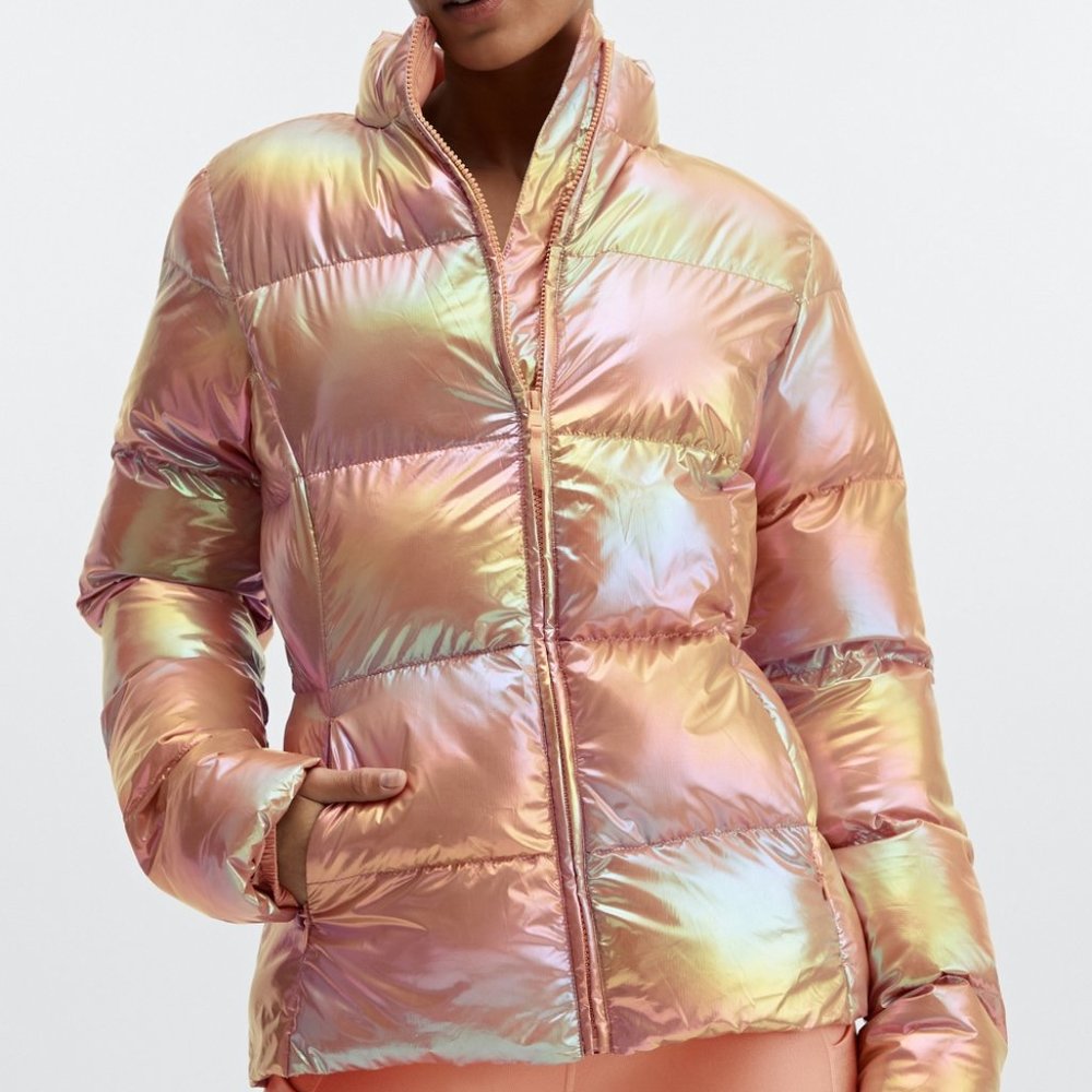 NWT Fabletics Palmer Shine Puffer Jacket - Size M